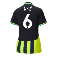 Fotballdrakt Dame Manchester City Nathan Ake #6 Bortedrakt 2024-25 Kortermet